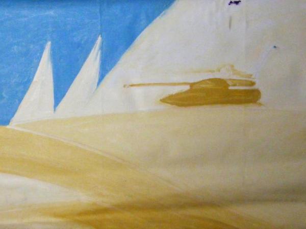 Tank on the way to Bagdad