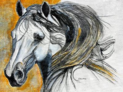 Watercolor Arabian Watercolor Arabian