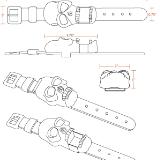 Skull Band-technical drawing 