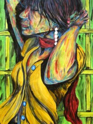 Songbirds Serenade Her as She Muses About Her Lover Who Lays Exhausted Within the Still Darkened Room. Songbirds Serenade Her as She Muses About Her Lover Who Lays Exhausted Within the Still Darkened Room.