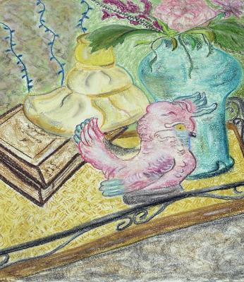 Pink Parrot 18x24 Pink Parrot 18x24
