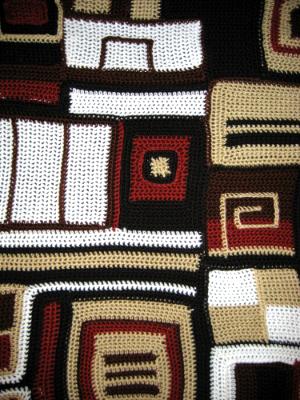 "Earth and City" afghan "Earth and City" afghan