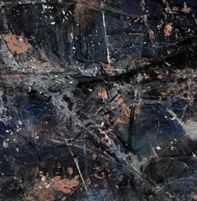 Matted Mini Abstract #32 (Nocturnal Series 29-38) Matted Mini Abstract #32 (Nocturnal Series 29-38)