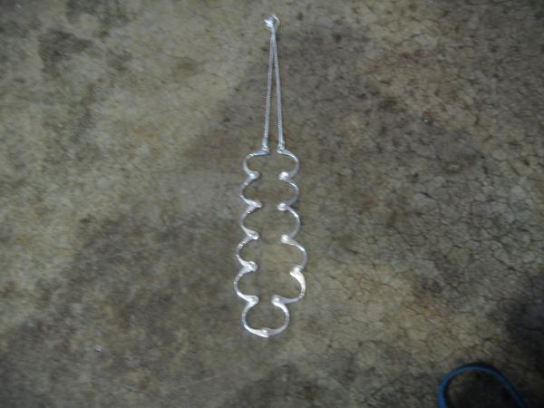 13-103 Scalloped Sterling Necklace