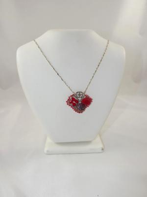 N-86 Red Mosaic Necklace N-86 Red Mosaic Necklace
