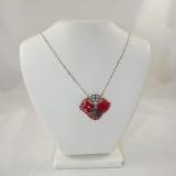 N-86 Red Mosaic Necklace