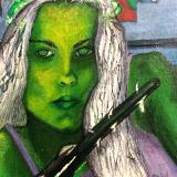 Green Witch Bass - Self Portrait Series