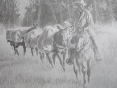 Cowboy Pack-Horses 1