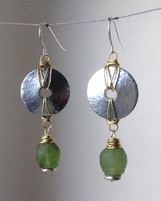 Steel and Brass Earrings Steel and Brass Earrings