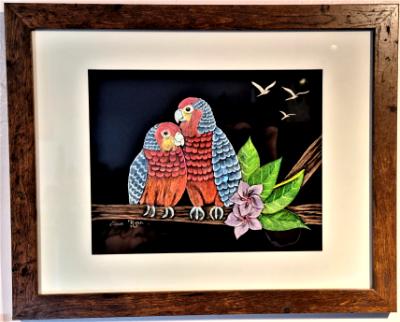Parrots and Plumeria
