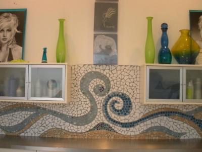 Hair Salon Mosaic Mural Hair Salon Mosaic Mural