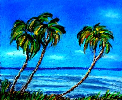 Palm-lined