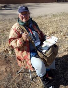 Fighting the wind at Ghost ranch