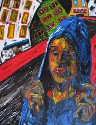 She Walks Slowly Attempting to Disappear into Anonymity as the Wind Blows Heavy with Lament, the Buildings Dance to a Sorrowful She Walks Slowly Attempting to Disappear into Anonymity as the Wind Blows Heavy with Lament, the Buildings Dance to a Sorrowful