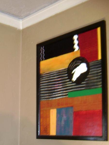 Norma Brinker's abstract painting-confused