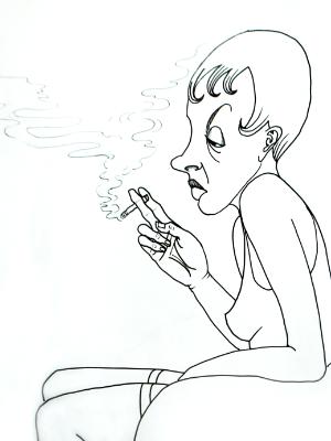 Woman with Cigarette Woman with Cigarette