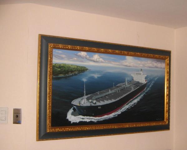 Ecuadorian oil carrier "Delphi", 120cm x 60cm, 2013