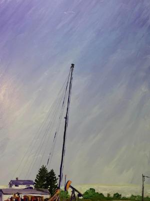 mast up, service rig