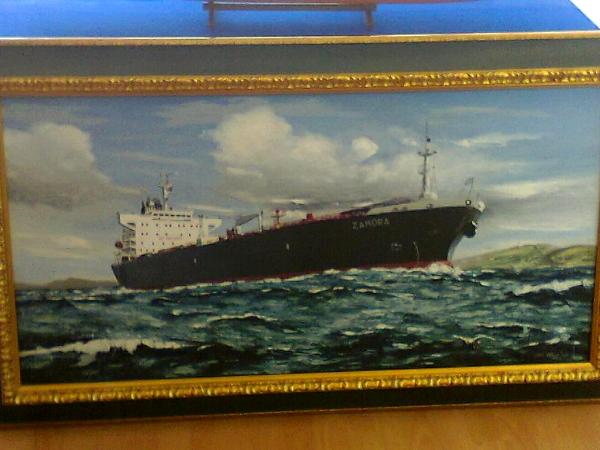 Ecuadorian oil carrier "Zamora", 120cm x 60cm, 2013