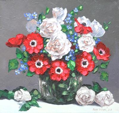 Bouquet of flowers 5, 50cm x 50cm, 2014 Bouquet of flowers 5, 50cm x 50cm, 2014
