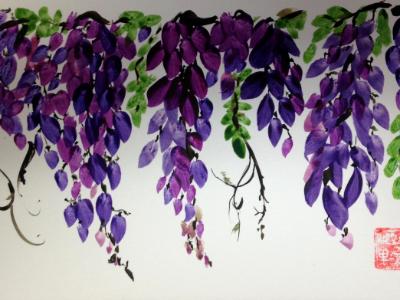 16x12" Wisteria in Sunlight (available) 16x12" Wisteria in Sunlight (available)