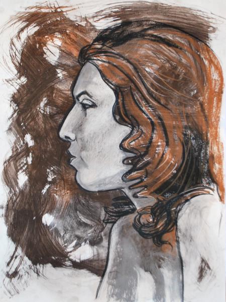 Anne:  Profile in Brown