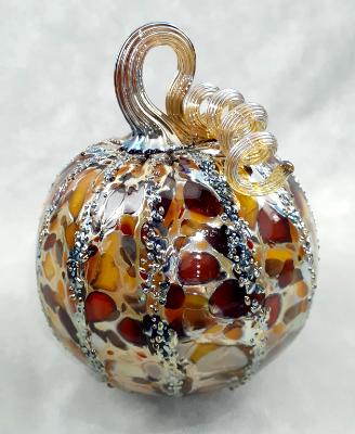 #09162542 Lg Pumpkin 5'' to 6'' Silvered $65.00 #09162542 Lg Pumpkin 5'' to 6'' Silvered $65.00