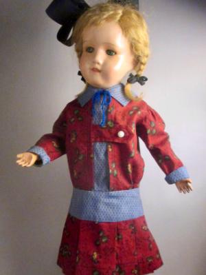 Dress For 19" Schoenhut Doll