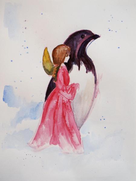 Angel and Penguin
