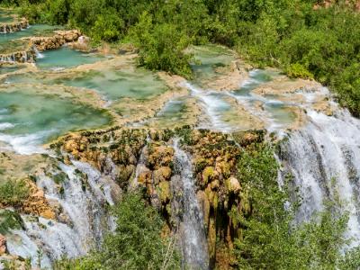 Little Navajo Falls and Travertine Pools Little Navajo Falls and Travertine Pools