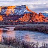 Professor Valley Sunset Light Reflected