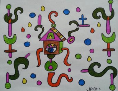 Time flies with the psychedelic koo-koo clock Time flies with the psychedelic koo-koo clock