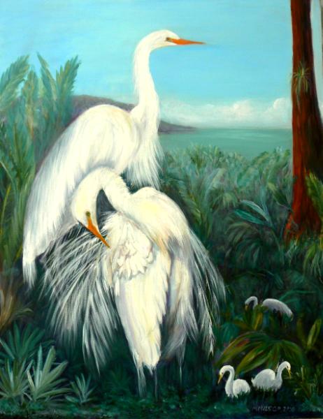 Great White Egrets