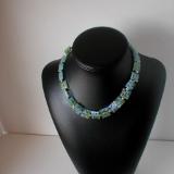 Blue and Green Millefiori necklace
