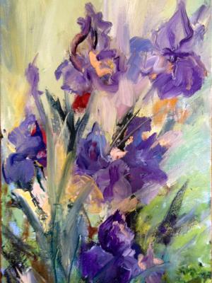Blue and purple irises Blue and purple irises