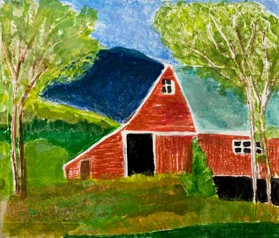 The Red Barn after A Woodbury painting 