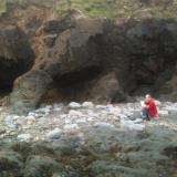 Live drawing on the beach near Westward Ho!