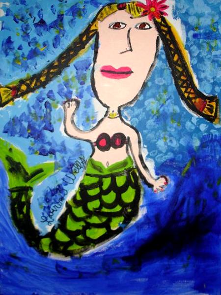 "Mermaid Greetings" by Lauren Sancia Wells
