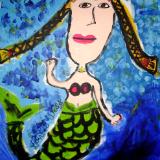 "Mermaid Greetings" by Lauren Sancia Wells