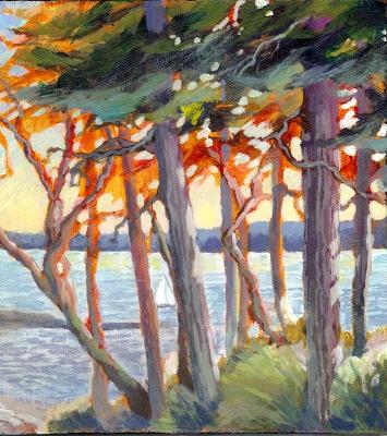 Whidbey Thru the Trees L Whidbey Thru the Trees L
