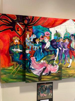 Master copy Tolouse Lautrec 2 paintings combined Master copy Tolouse Lautrec 2 paintings combined