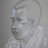 Olivia with Fur Collar