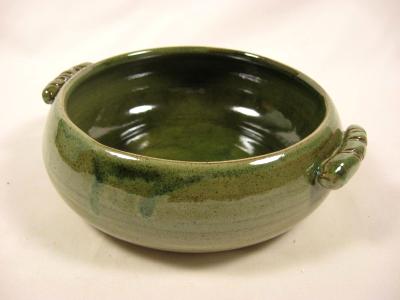 110829.S Brie Baker with Green Glaze 110829.S Brie Baker with Green Glaze