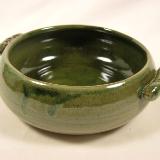 110829.S Brie Baker with Green Glaze