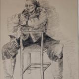 148/S29 Black woman in Chair