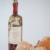 Wine Bottle and Onions