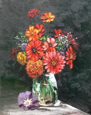Flowers in red, 60cm x 50cm, 2012 Flowers in red, 60cm x 50cm, 2012