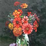 Flowers in red, 60cm x 50cm, 2012