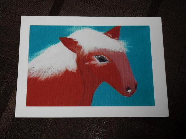Red Horse Greeting Card