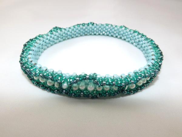 B-17 teal bangle bracelet